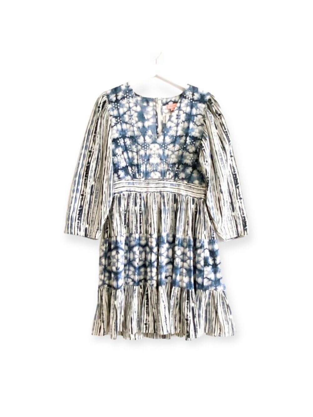 Anthropologie Behati Blue Print Mini Dress size S, NWT - Picture 3 of 16